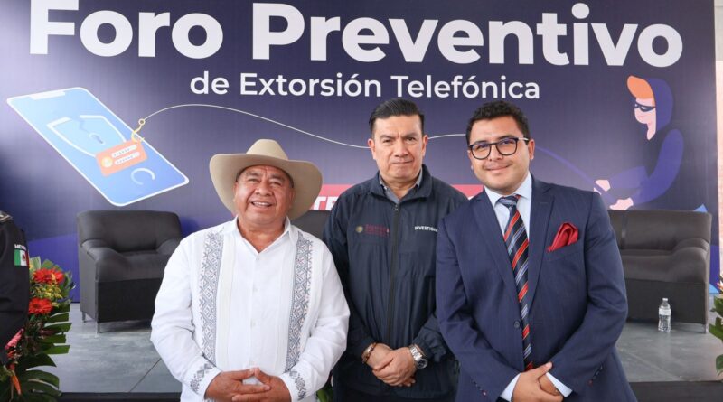 Realizan en Amozoc Foro Preventivo contra la Extorsión Telefónica