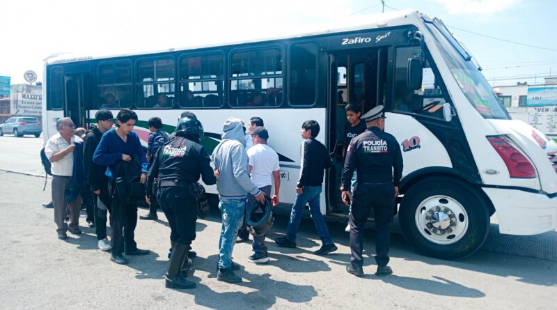 En Amozoc continúa el operativo “Pasajero Seguro”