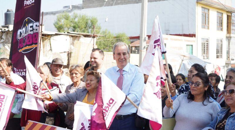 Arranca Pepe Chedraui trabajos de pavimentación en la Junta Auxiliar de San Jerónimo Caleras