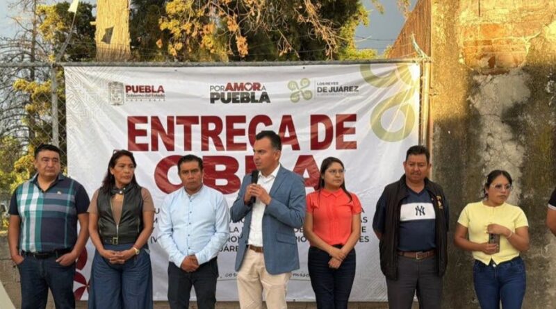 Entrega más obras el gobierno municipal de Los Reyes de Juárez.