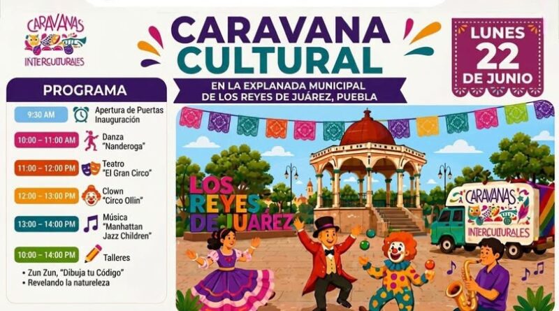 Gran Caravana Cultural en Los Reyes De Juarez