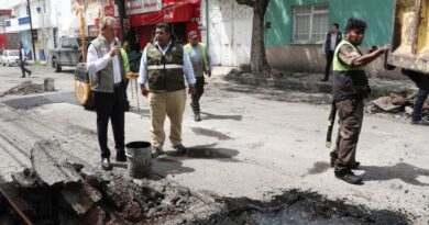 Mantiene Pepe Chedraui acciones de bacheo para fortalecer la movilidad urbana en la capital poblana