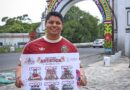 Omar Muñoz presenta enflorado de feria en el Puente de México