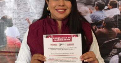 Recibe Tonantzin Fernández constancia de capacitación en materia de Humanismo Mexicano por parte de Morena