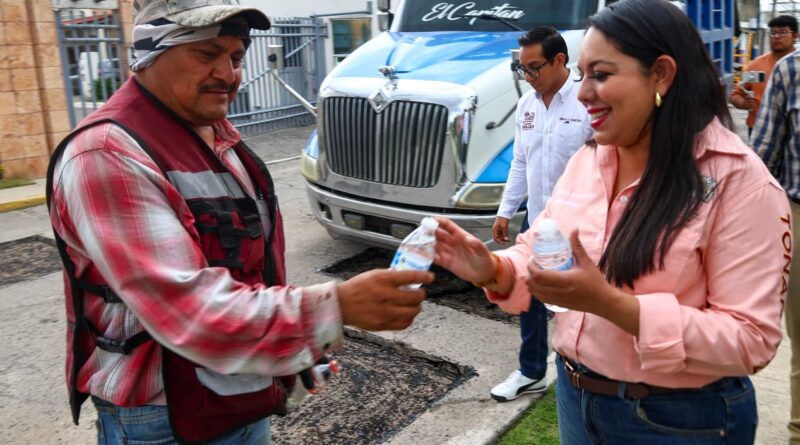 Tonantzin Fernández fortalece el programa de bacheo más intensivo en la historia de San Pedro Cholula