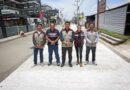 Supervisa Omar Muñoz avances de la pavimentación de la calle Tlaxcala