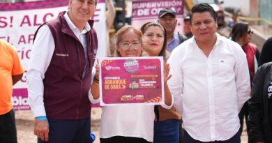 Supervisa Pepe Chedraui trabajos de pavimentación en la Junta Auxiliar Santo Tomás Chautla
