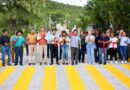 Mateo Hernández entrega obra de adoquinamiento en San Mateo Tlaixpan