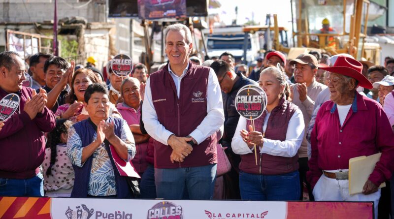 Inicia Pepe Chedraui obras de rehabilitación vial en la Junta Auxiliar de Santa María Xonacatepec