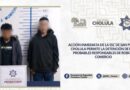 Acción inmediata de la SSC de San Pedro Cholula permite la detención de dos probables responsables de robo a comercio