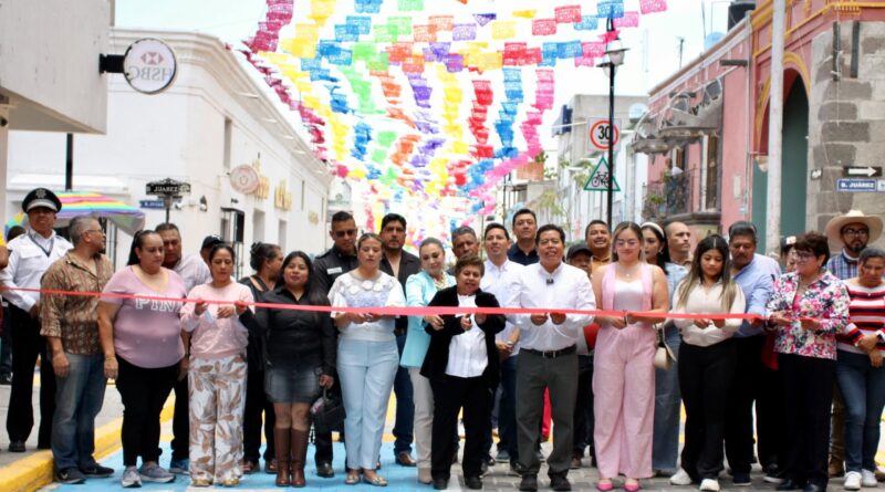 Concluye segunda etapa de la Calle 3 Oriente-Poniente en el Centro de Tecamachalco