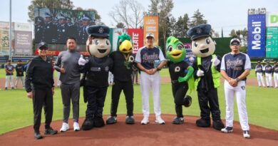 Encabeza Pepe Chedraui encuentro amistoso de béisbol entre Policía de la Ciudad y SSP Estatal
