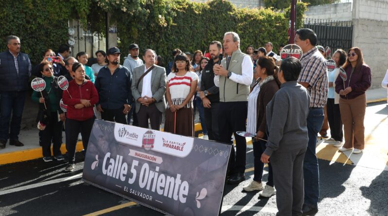 Fortalece Pepe Chedraui vialidades en la colonia El Salvador