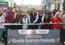 Entrega Pepe Chedraui obras de pavimentación en la Junta Auxiliar de San Jerónimo Caleras