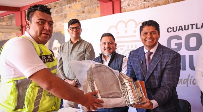 Reconoce Omar Muñoz labor de Protección Civil en Cuautlancingo