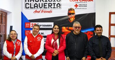 Suma Tonantzin Fernández a Mauricio Clavería a una causa en favor de la Cruz Roja Cholula