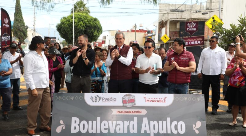 Inaugura Pepe Chedraui rehabilitación vial del Bulevar Apulco