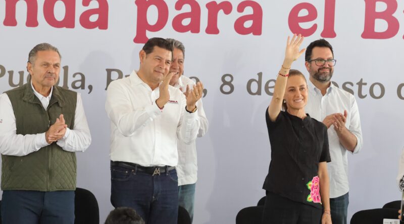 CLAUDIA SHEINBAUM CUMPLE AL MIL POR CIENTO CON PUEBLA: ARMENTA MIER