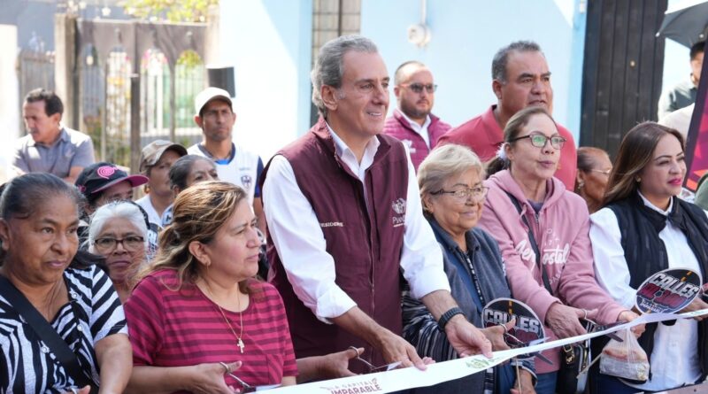 Entrega Pepe Chedraui obra de pavimentación en la colonia Guadalupe Hidalgo 2da. Sección
