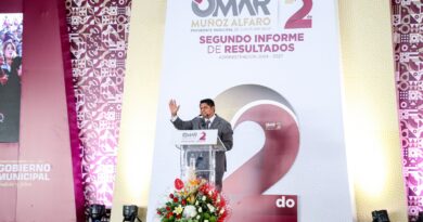Omar Muñoz rinde Segundo Informe de Resultados ante el pueblo de Cuautlancingo
