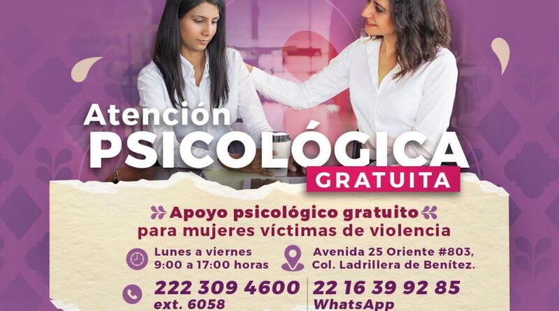 Gobierno de Pepe Chedraui acerca atención psicológica y asesoría jurídica gratuita a las mujeres de Puebla