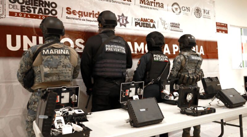 Fuerzas de seguridad ubican y desmantelan sistema de video vigilancia ilegal en Tepeaca