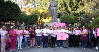 Marcha en Conmemoración de la lucha contra el cáncer en Tecamachalco
